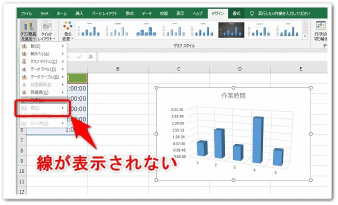 エクセル 棒グラフ 線 で つなぐ